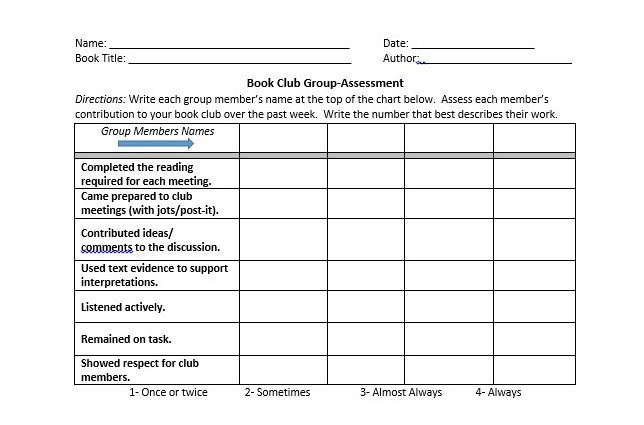 Book Club Group Assessment