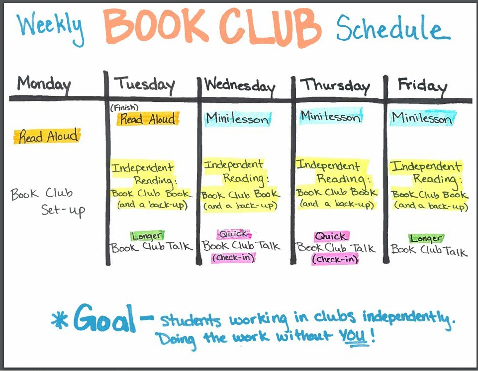 Book Club Schedule